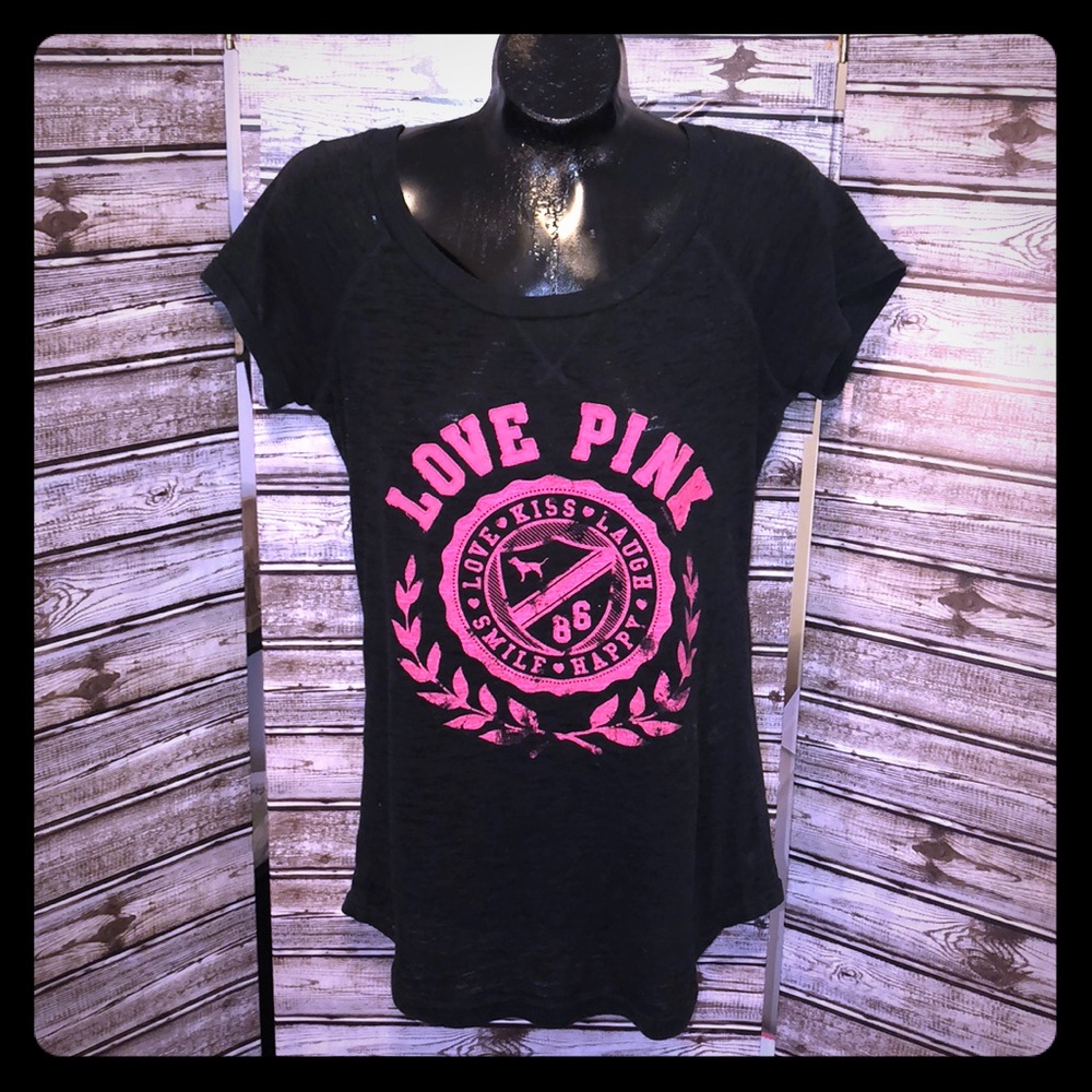 🌴VICTORIA SECRET PINK• S•BURNOUT STYLE•LOOSE FIT
